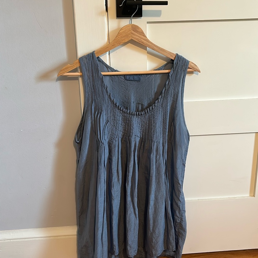 CP Shades blue cotton PIA tank